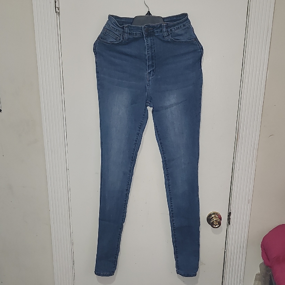 Fashion Nova Blue Skinny Jeans